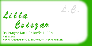 lilla csiszar business card